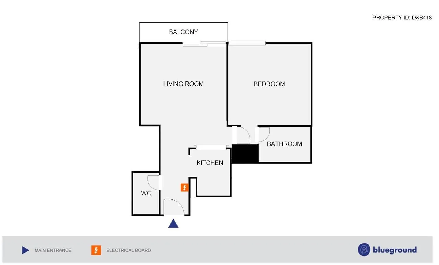 Blueground Marina Pool Gym Dxb-418 Apartment Dubai 0*,  United Arab Emirates